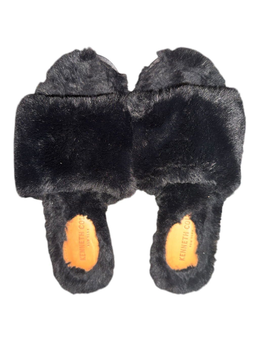 Kenneth Cole Peggy Faux Fur Slide Slippers Sz 8